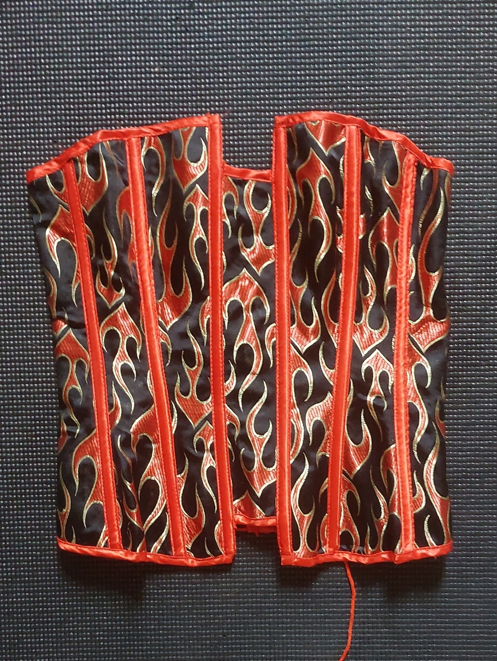 Red Flame Lace-Up Corset